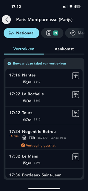Stations en haltes